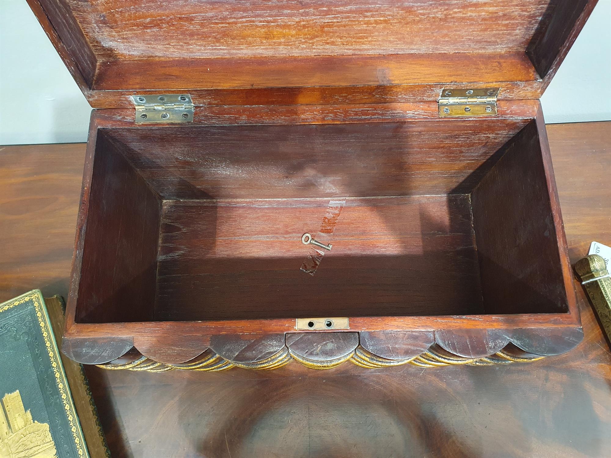 AN UNUSUAL PAIR OF NOVELTY LIBRARY STORAGE BOXES, EARLY 19TH CENTURY in mahogany and parcel gilt, - Image 8 of 15