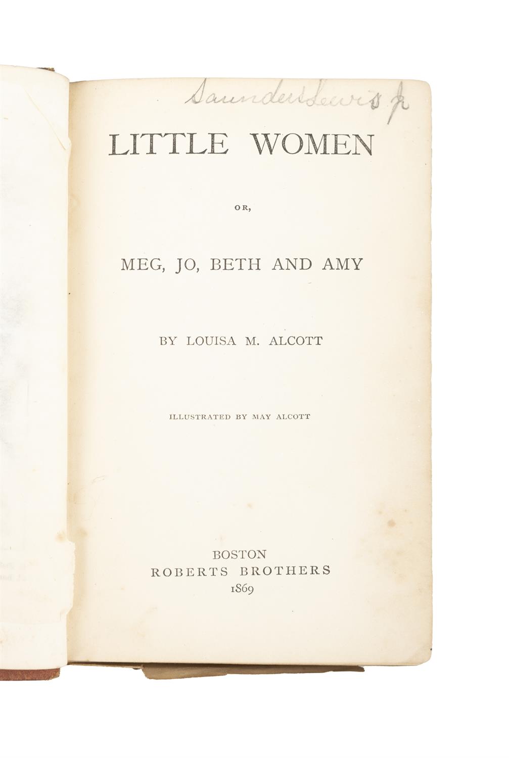 ALCOTT, LOUISA MAY [1832-1888] LITTLE WOMEN, 2 Vols., Boston (Roberts Brothers) 1869, - Image 4 of 6