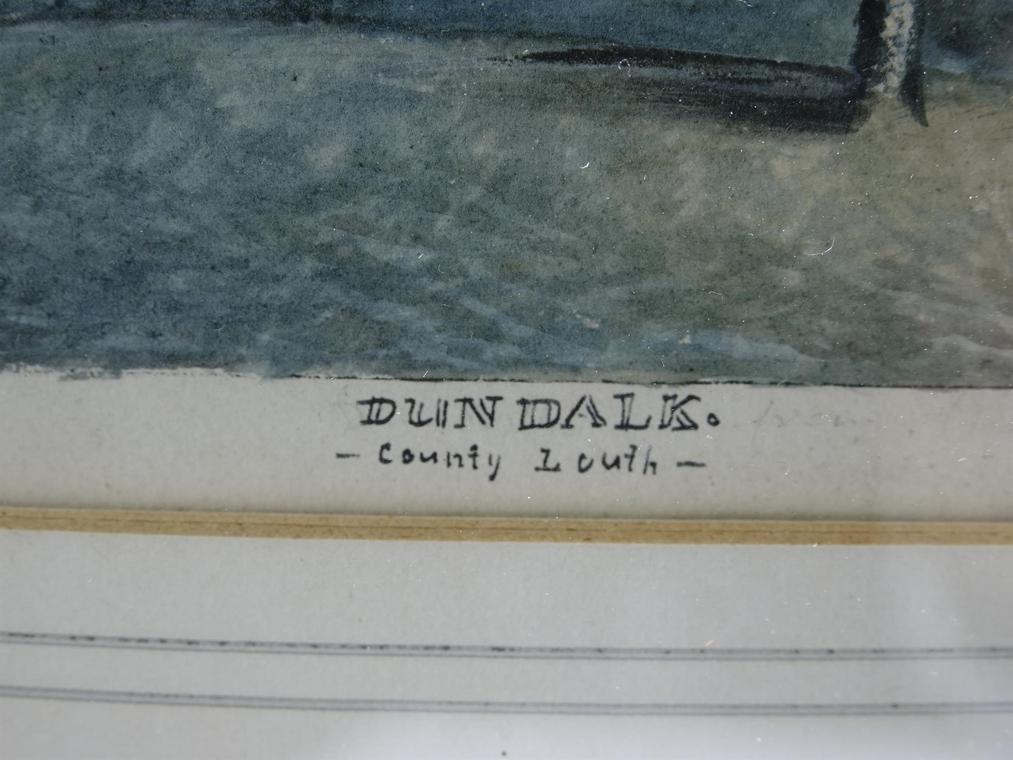 WILLIAM GREENLEES, 19TH CENTURY A View of Dundalk, Co. Louth Watercolour, 11 x 18 Signed, - Image 9 of 11