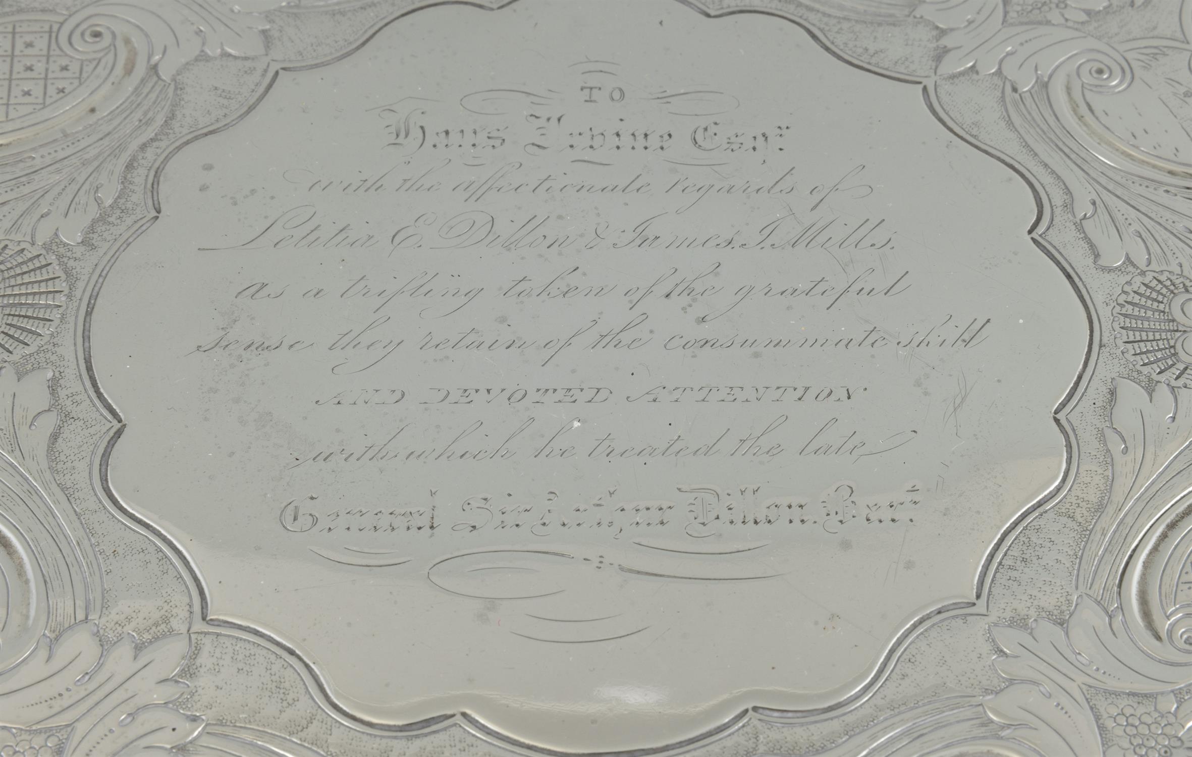A GEORGE III SILVER SALVER, London 1777, mark of Richard Rugg, of shaped circular form, - Image 2 of 3