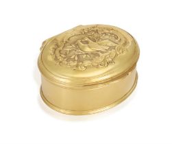 ***** LOT WITHDRAWN, SOLD PRIOR TO AUCTION ***** AN IRISH GEORGE III GOLD SNUFF BOX, Dublin c.1780