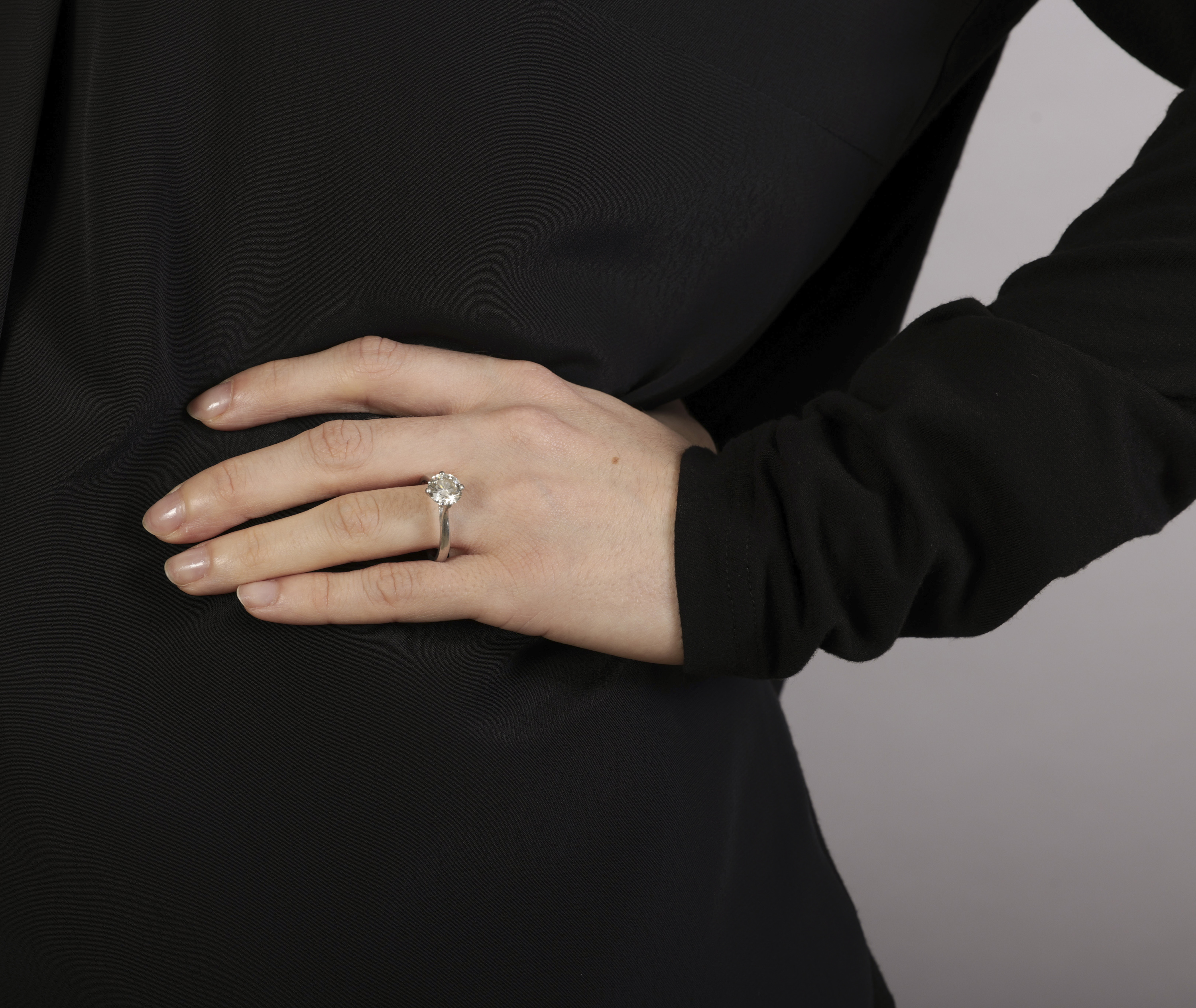 A DIAMOND SINGLE-STONE RING, BY BOODLES The , within a four-claw setting, to a plain hoop, mounted - Image 4 of 4