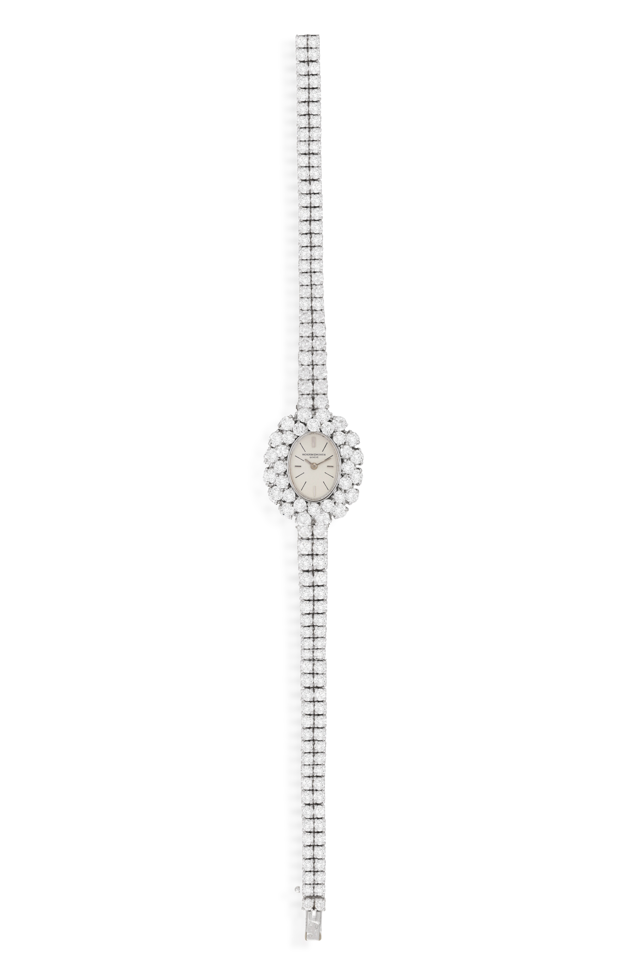 A FINE LADY'S DIAMOND COCKTAIL WATCH, BY VACHERON CONSTANTIN, RETAILED BY MELLERIO, CIRCA 1960 17- - Image 2 of 5