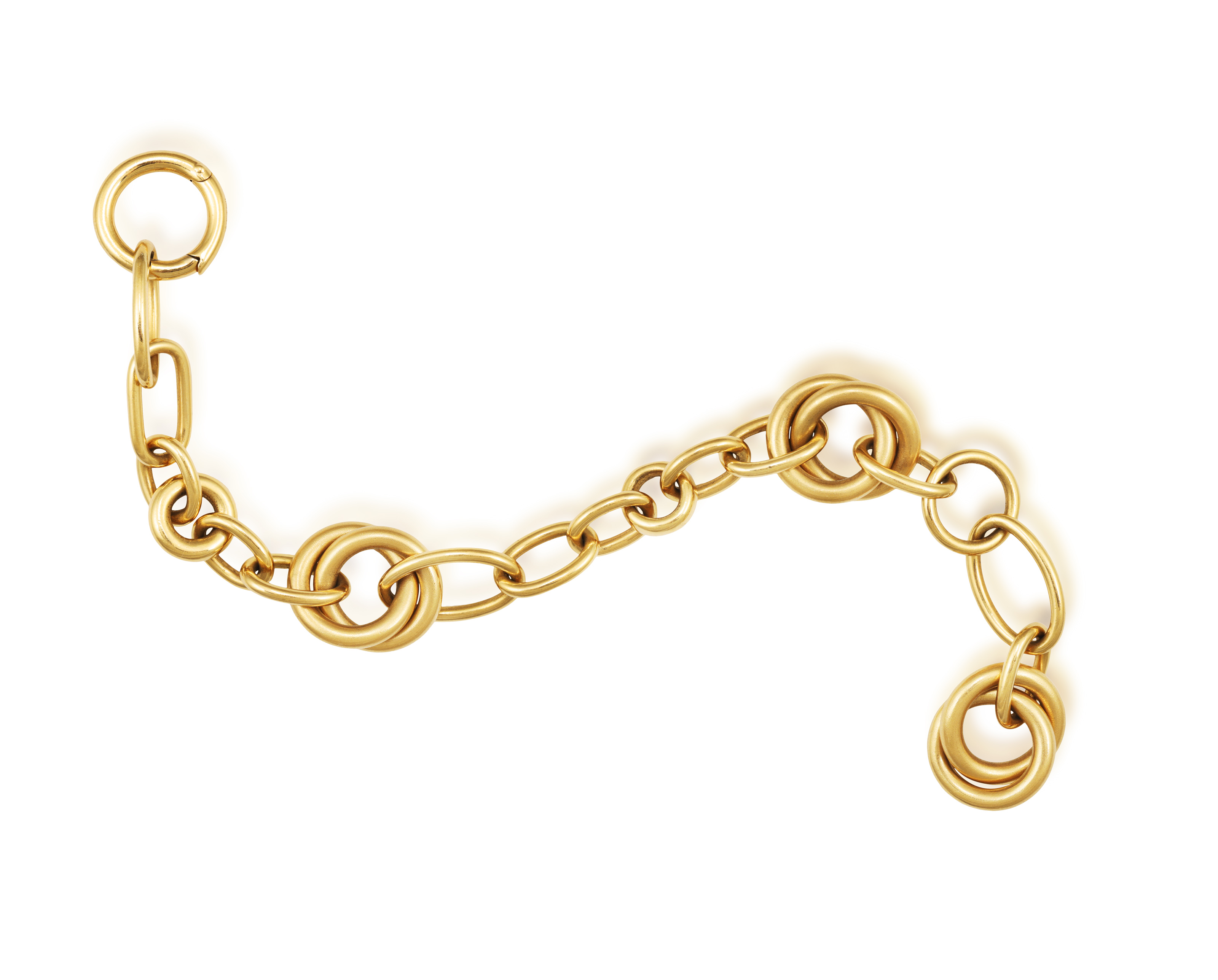 A GOLD BRACELET, BY POMELLATO The fancy polished and brushed gold links, in 18K gold, signed