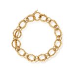 AN 18K GOLD 'CIRCLE ROPE' BRACELET, DESIGNED BY SCHLUMBERGER, FOR TIFFANY & CO. Designed as a series