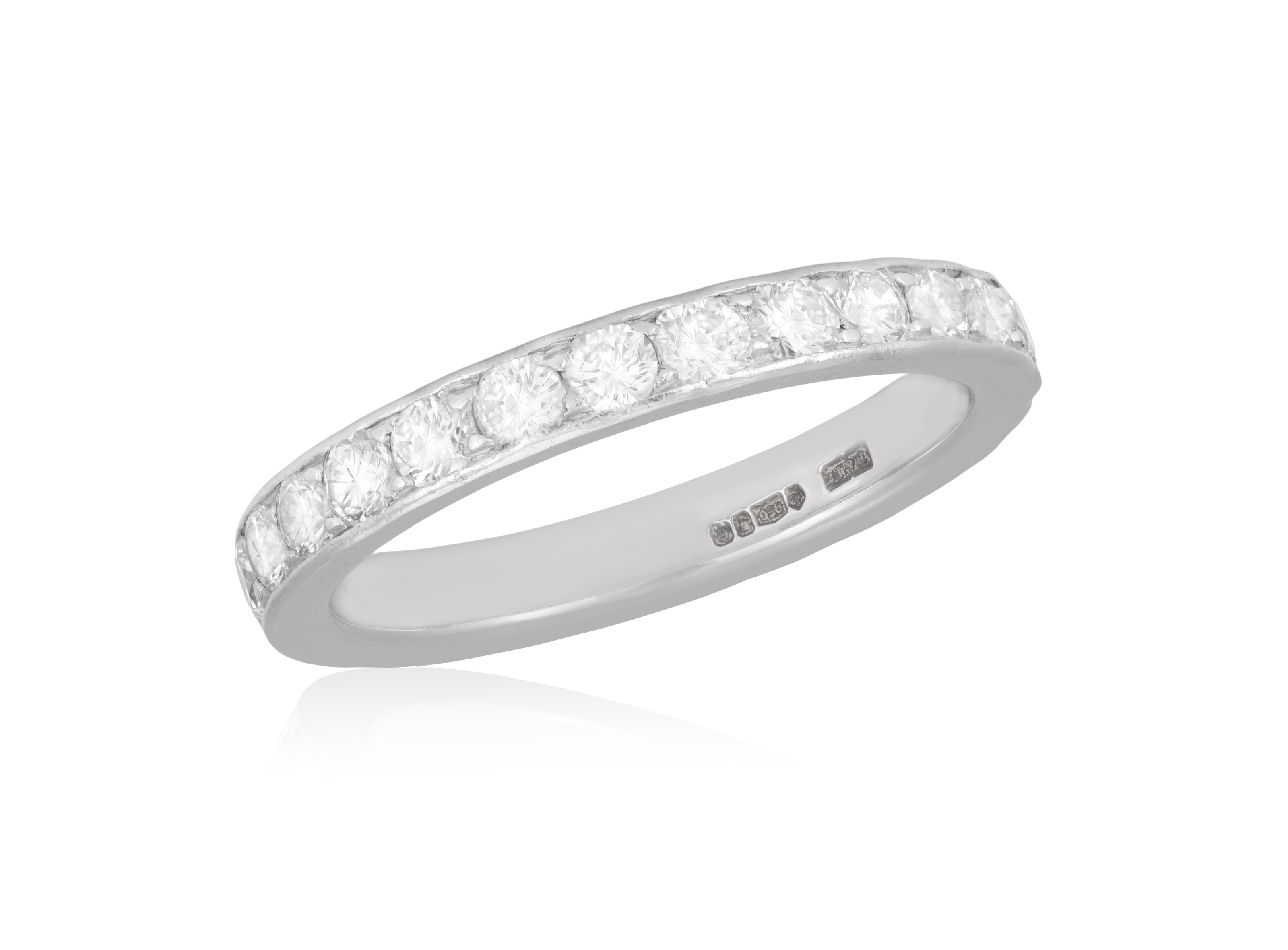 A DIAMOND ETERNITY RING, BY BOODLES Composed of a continuous row of brilliant-cut diamonds within