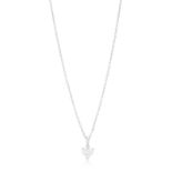A DIAMOND PENDANT ON CHAIN, BY FRED PARIS The pendant set with a heart-shaped diamond weighing