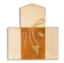 AN 18K GOLD NECKLACE, BRACELET, BROOCH AND EARCLIPS EN SUITE, BY CHAUMET, CIRCA 1970 Each composed