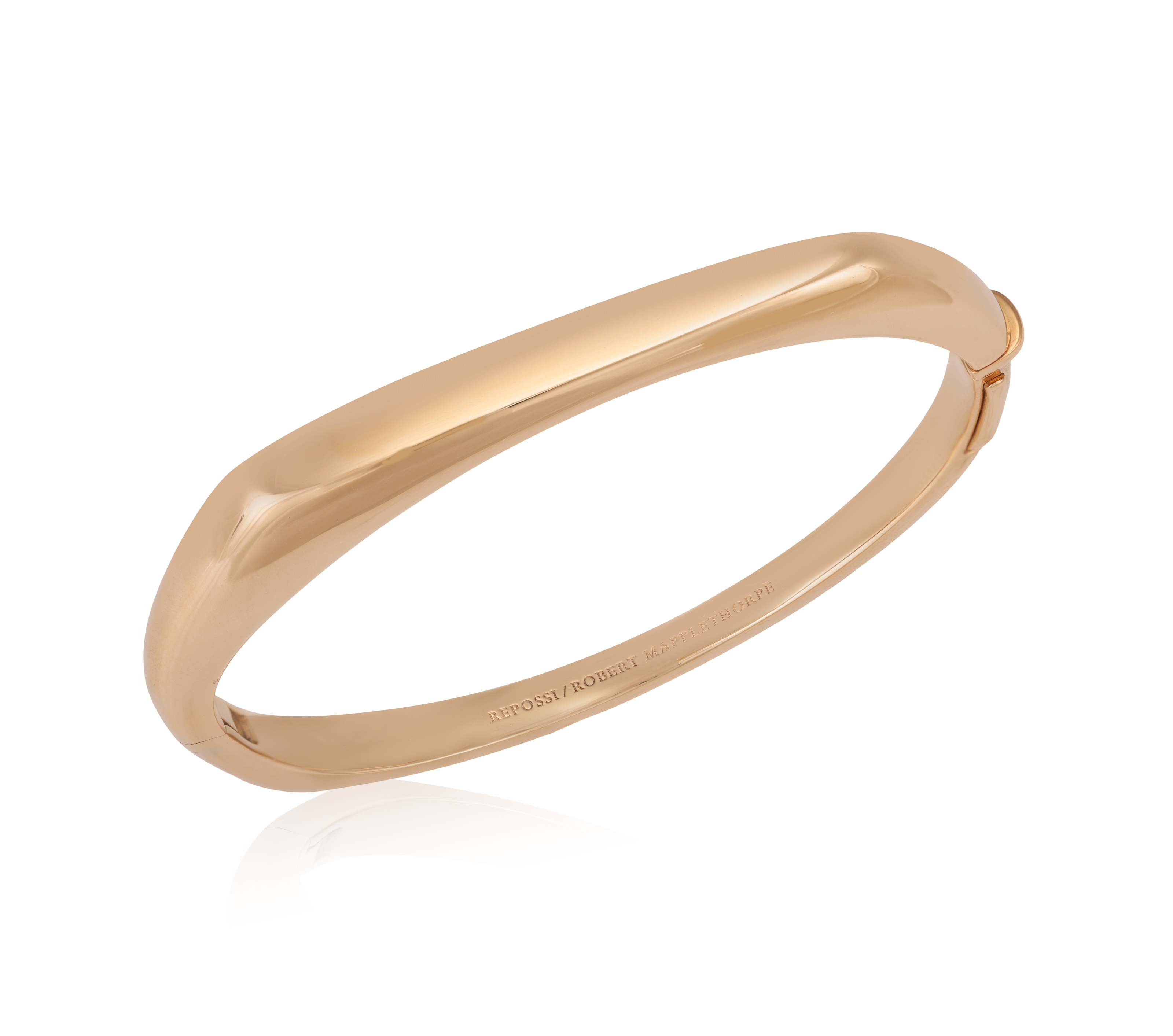 A GOLD 'ROBERT MAPPLETHORPE' BANGLE, DESIGNED BY GAIA REPOSSI, FOR REPOSSI Limited Edition, - Image 4 of 8