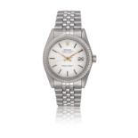 A STAINLESS STEEL ‘OYSTER PERPETUAL DATEJUST’ WRISTWATCH, BY ROLEX, CIRCA 1977 26-jewels Cal-1570