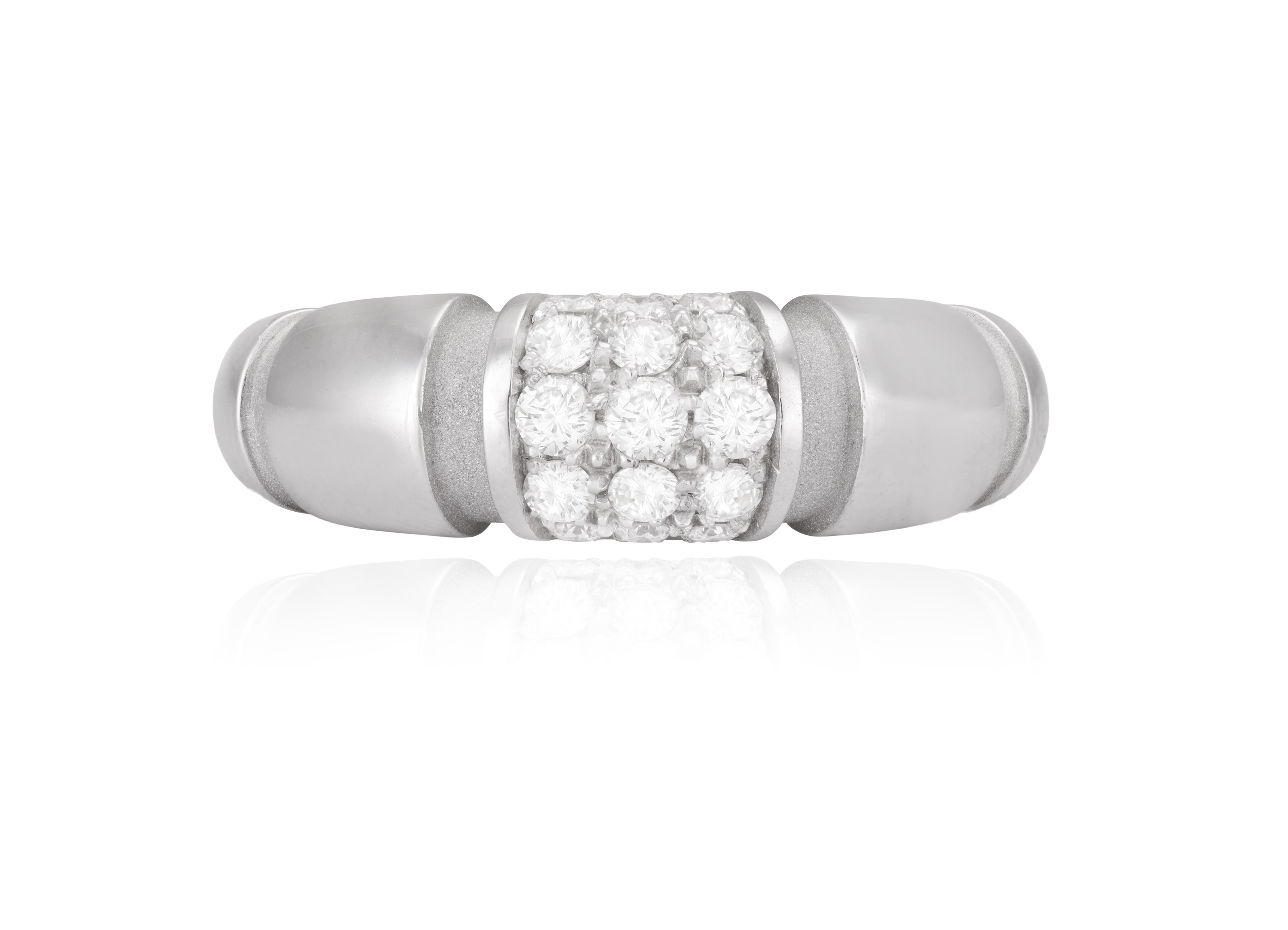 A DIAMOND RING, BY MAUBOUSSIN Highlighted to the front with a brilliant-cut diamond motif, further - Image 2 of 5