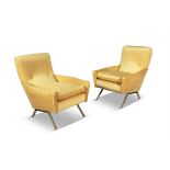 ARMCHAIRS A pair of Italian armchairs. c.1960. 78 x 96 x 85cm(h); seat 51cm (h)