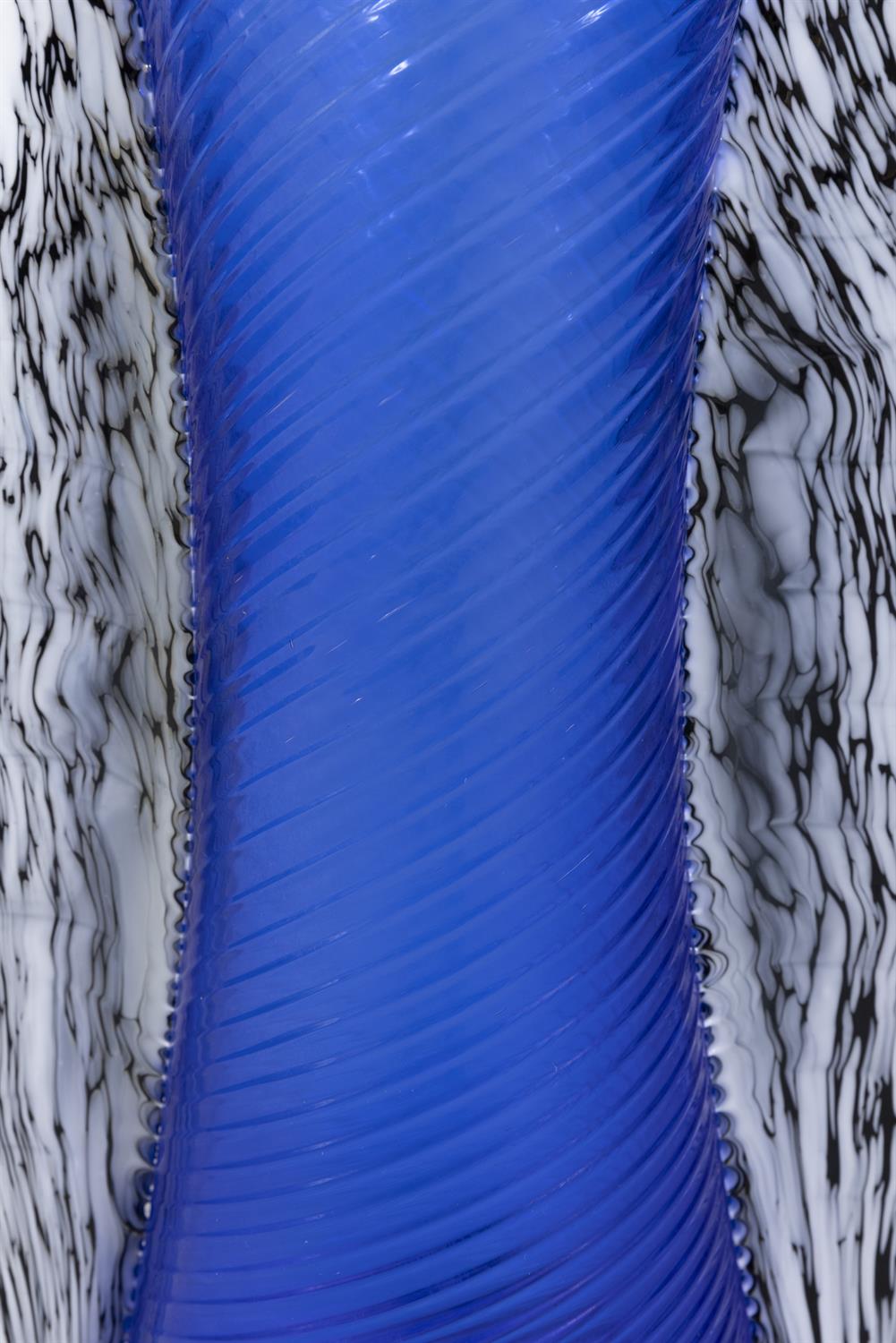 VASE A vintage blue glass vase. Italy. 41.5cm(h) - Image 4 of 4