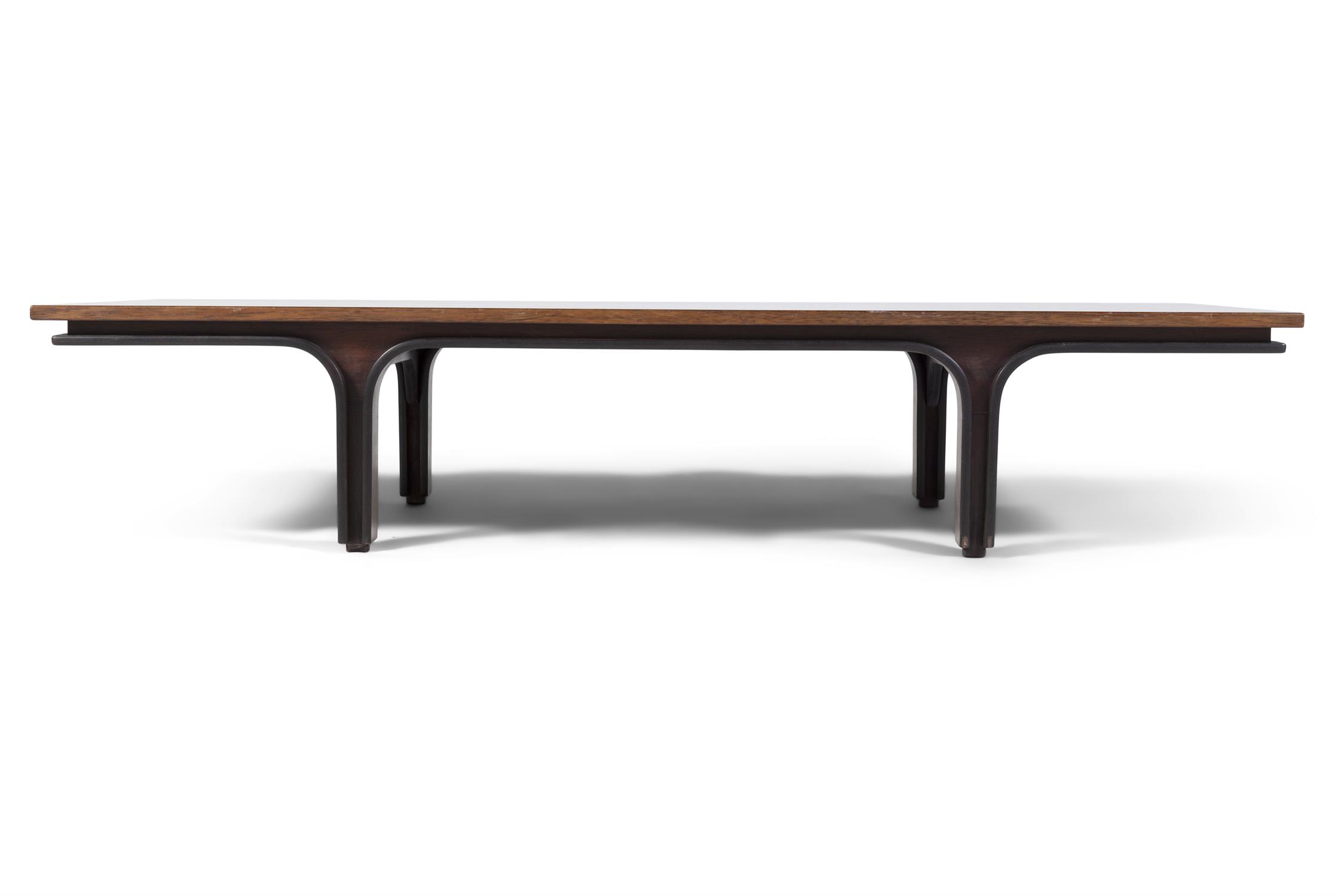 GIANFRANCO FRATTINI (1926 - 2004) A rosewood rectangular coffee table by Gianfranco Frattini for - Image 2 of 4