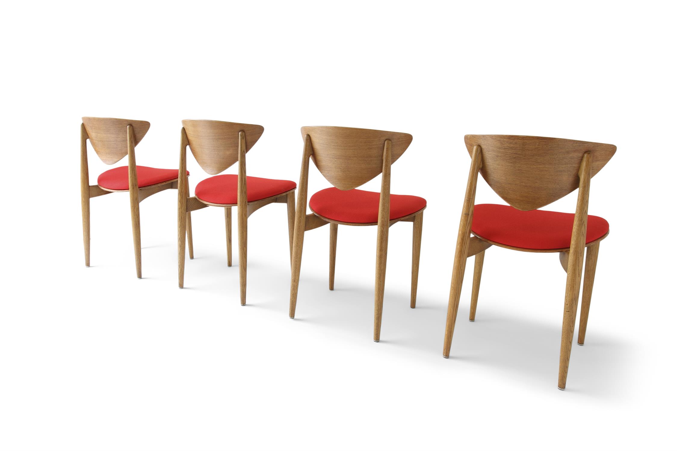 PETER HVIDT AND ORLA MOLGAARD-NIELSEN A set of four dining chairs by Peter Hvidt and Orla - Image 3 of 6