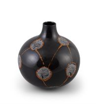 VASE A ceramic fat lava style vase. W. Germany, c. 1970. 27cm(h)