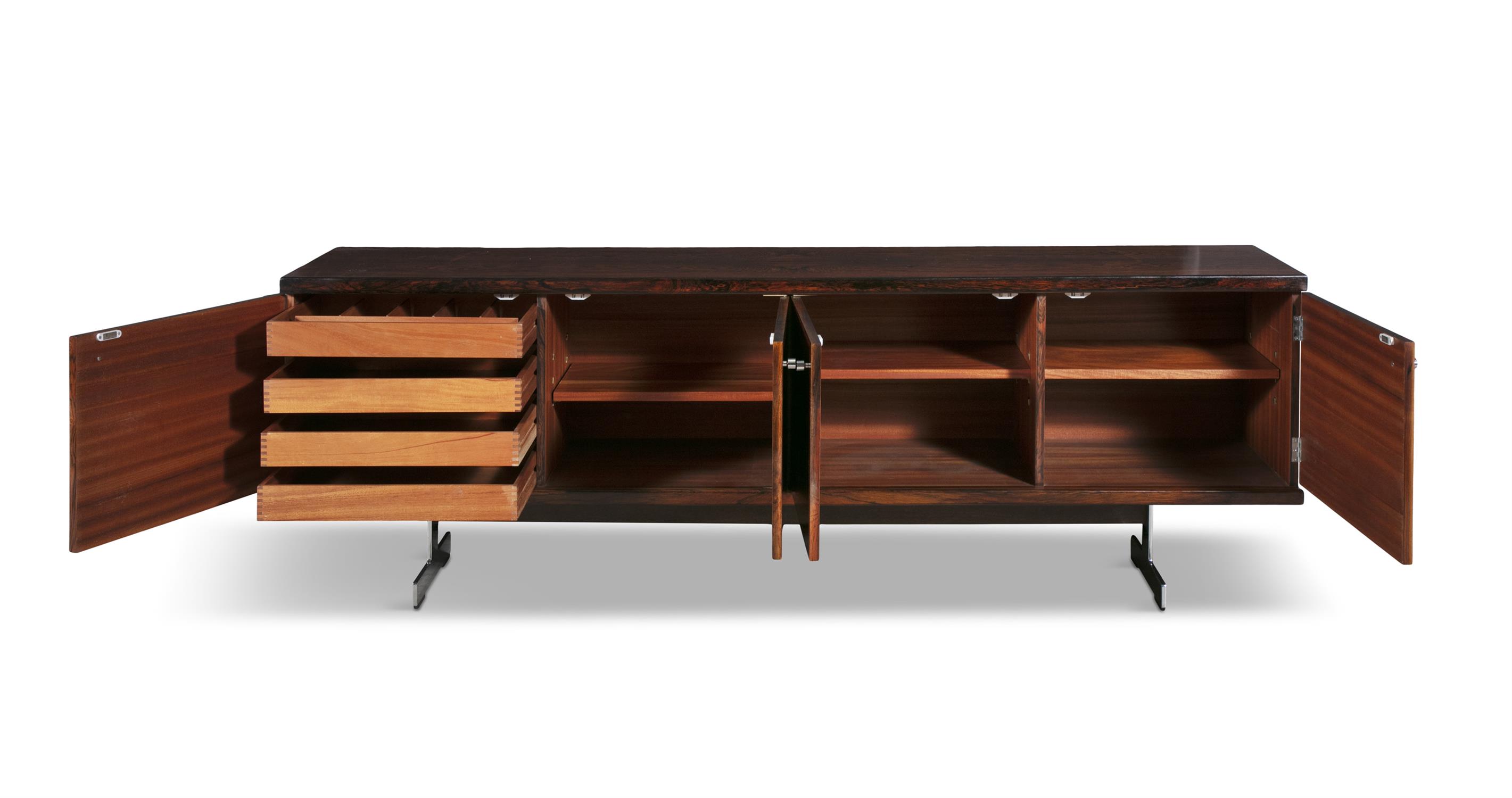ROBIN DAY (1913 - 2000) A rosewood sideboard by Robin Day. UK, c.1960. 214 x 46 x 72.5cm(h) - Image 3 of 5