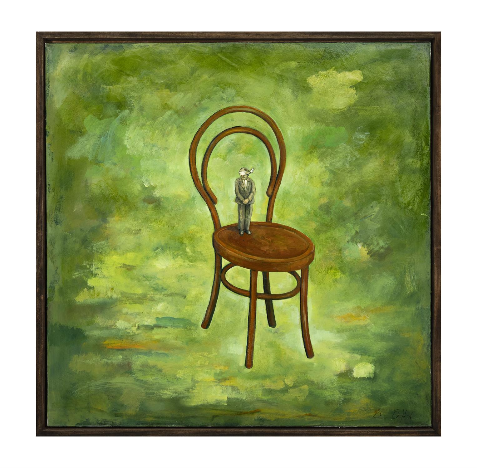 RITA DUFFY Connolly's Chair Oil on linen, 90 x 90cm Signed, inscribed and dated 2016 verso - Image 2 of 4