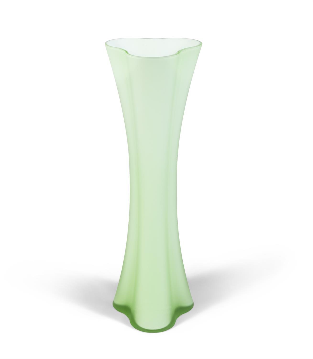 VASE A vintage green glass vase. Italy, 46cm(h)
