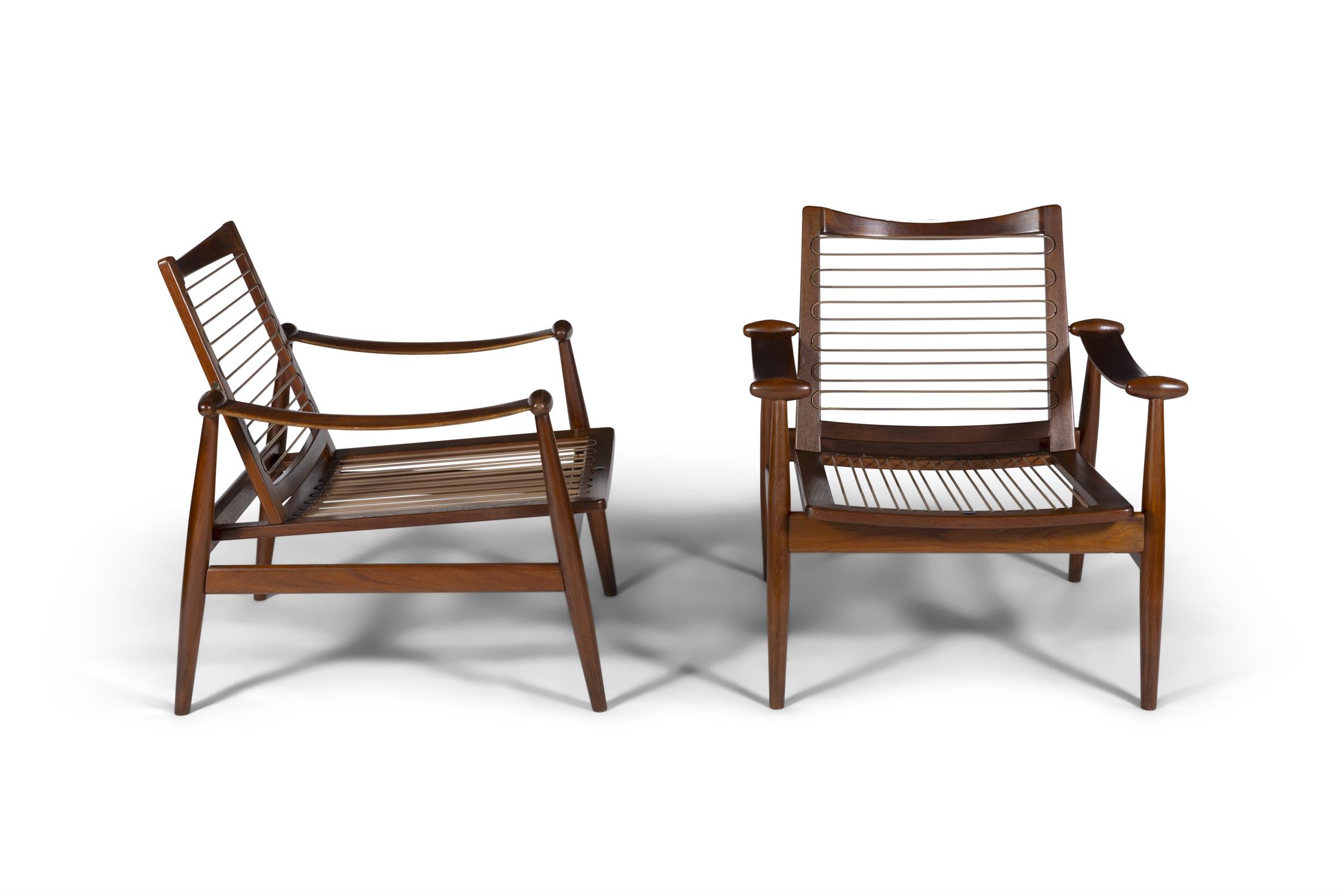 FINN JUHL (1912 - 1989) A pair of teak spade chairs by Finn Juhl. Denmark, c.1960. - Image 5 of 7