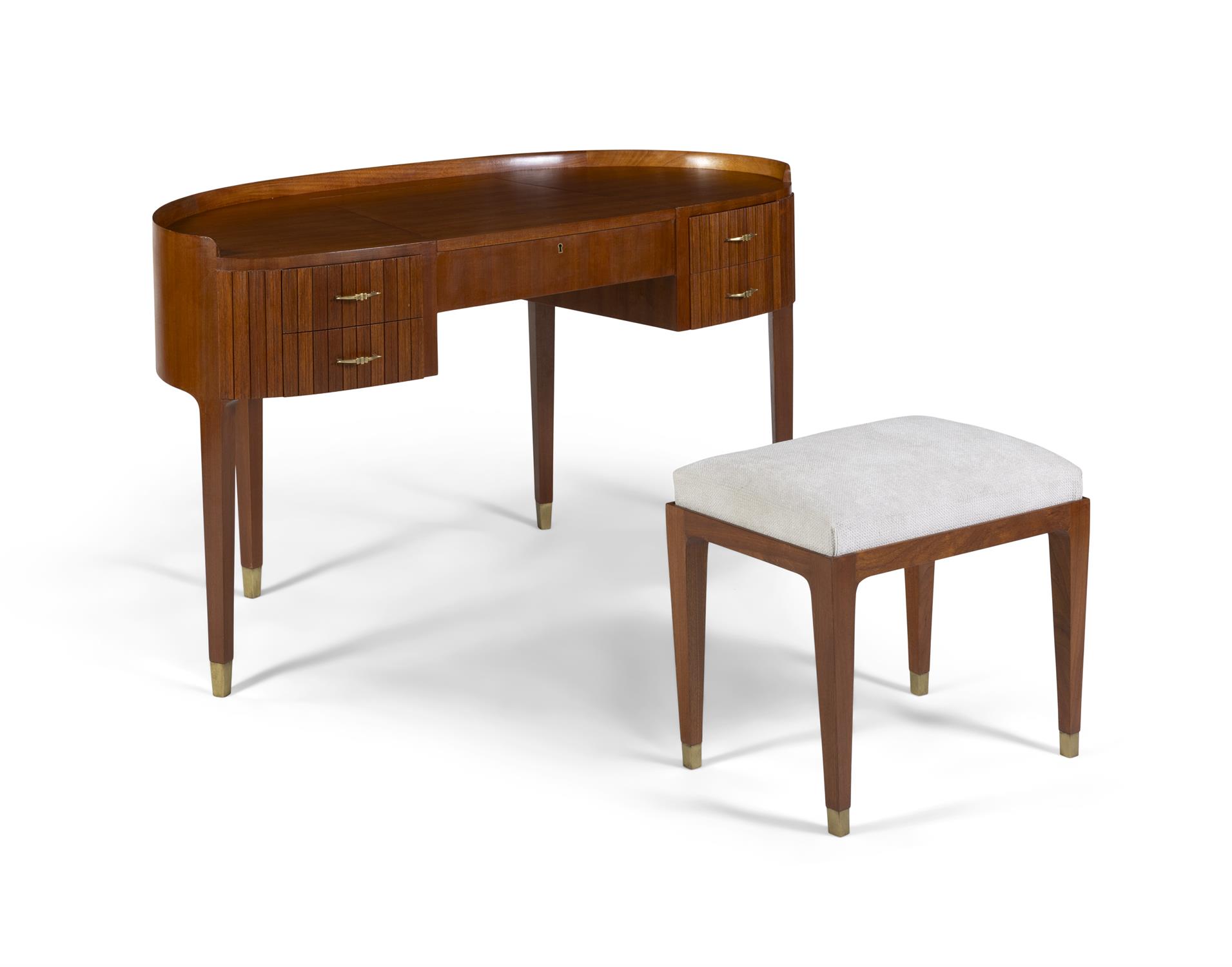 PAOLO BUFFA (1903 - 1970) A mahogany dressing table by Paolo Buffa for Ducrot with maple interior - Image 2 of 10