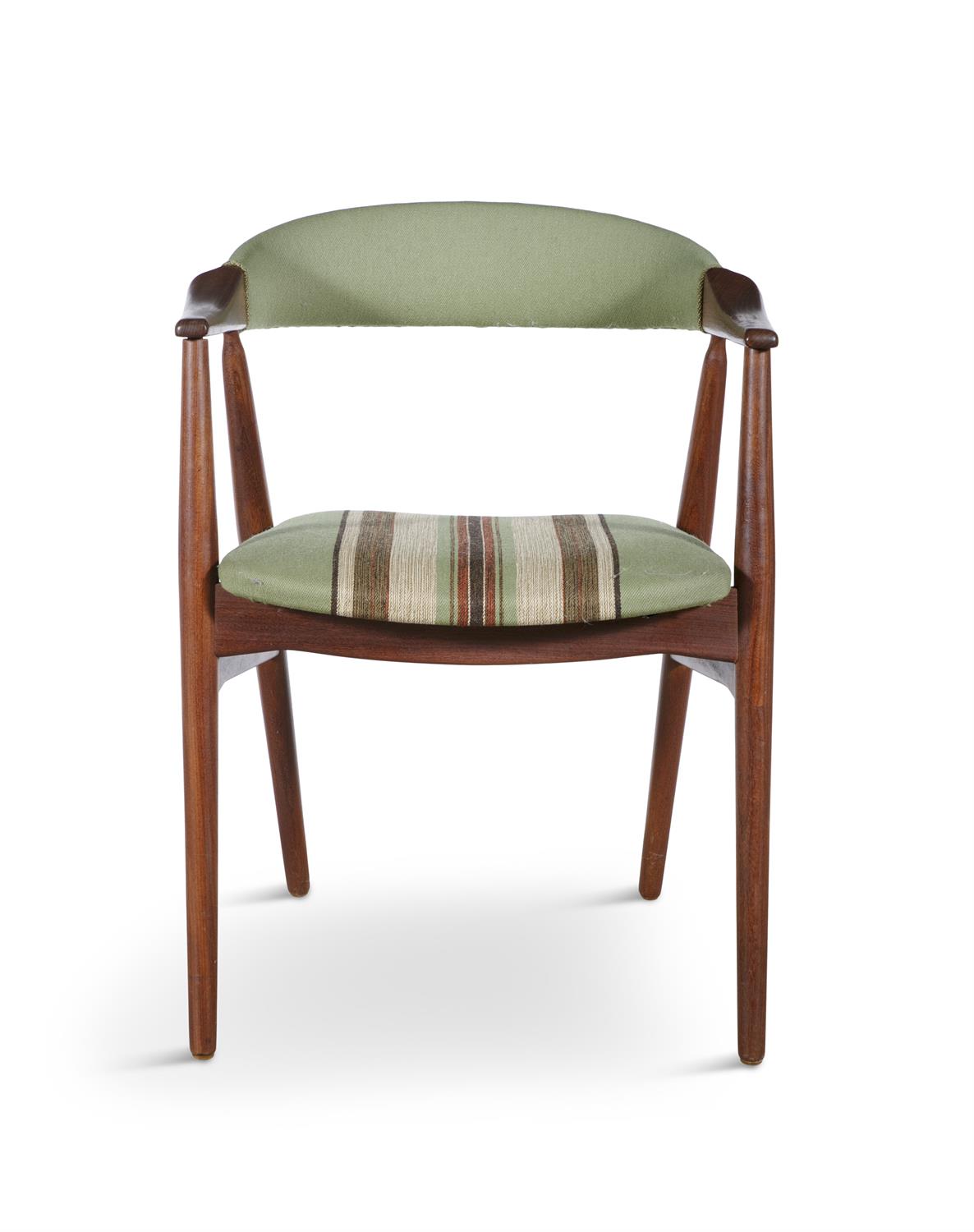 CARVER CHAIR A teak upholstered carver. c.1960. 56 x 53 x 47cm(h); seat 45cm(h) - Image 2 of 5