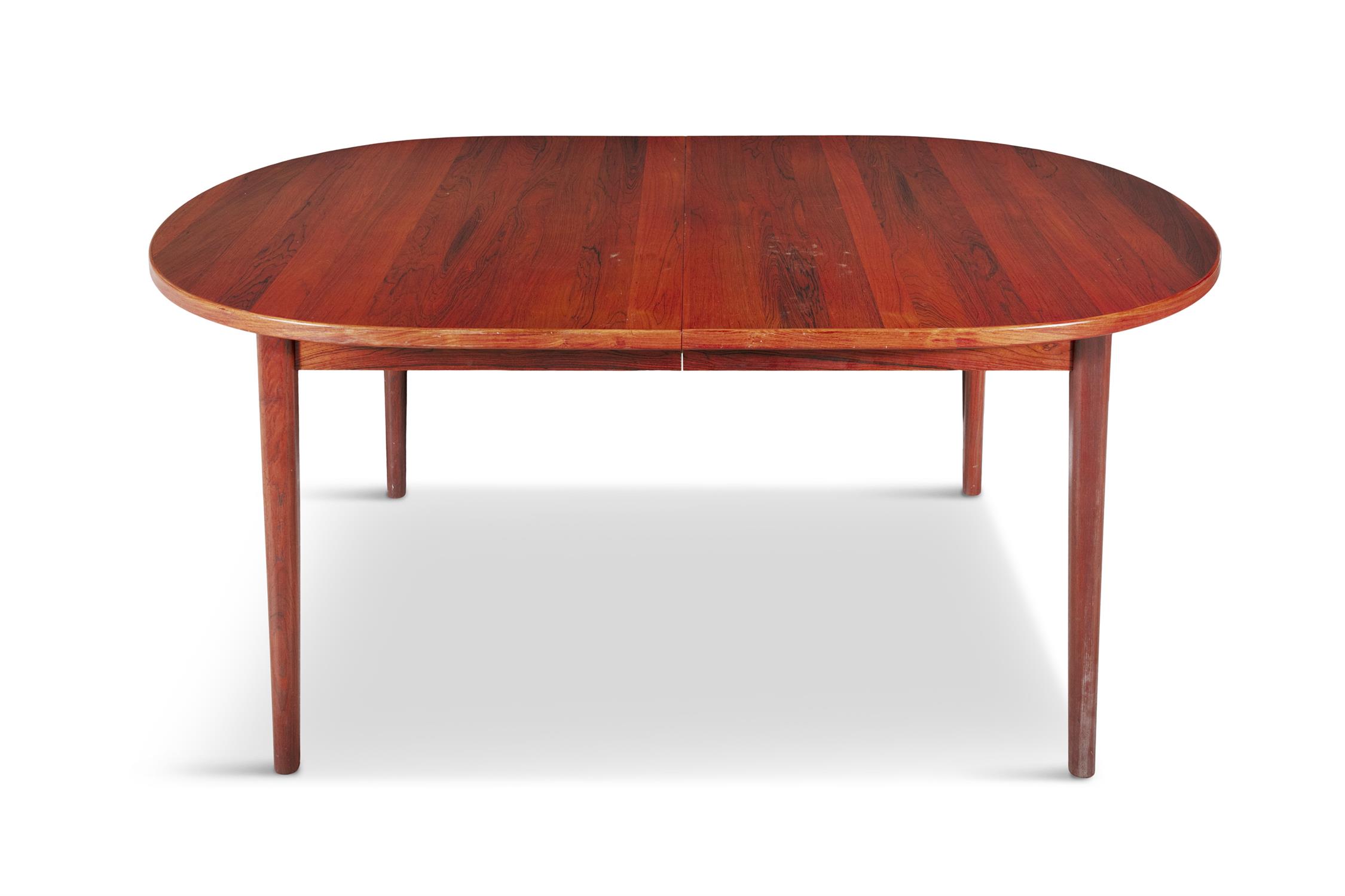 SAX A rosewood extending dining table, with 2 leaves. Denmark, c.1960. 101 x 155/210/265 x 75cm(h) - Image 3 of 5