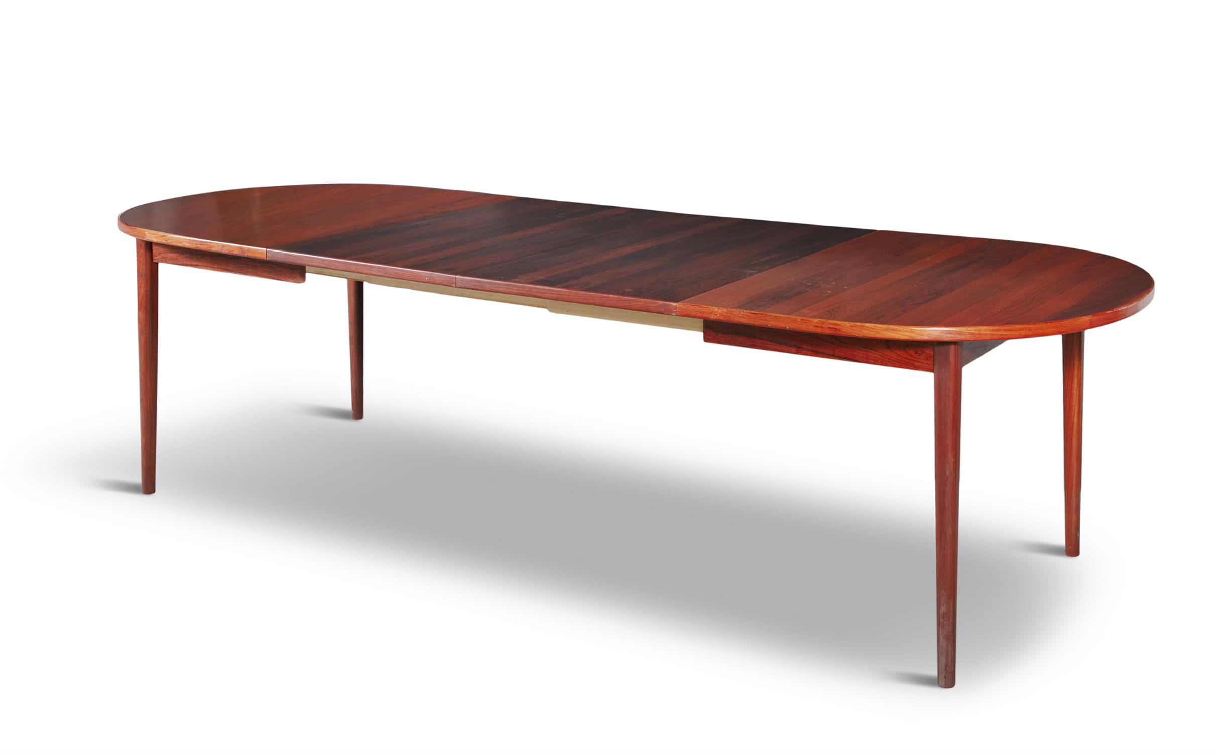 SAX A rosewood extending dining table, with 2 leaves. Denmark, c.1960. 101 x 155/210/265 x 75cm(h) - Image 5 of 5