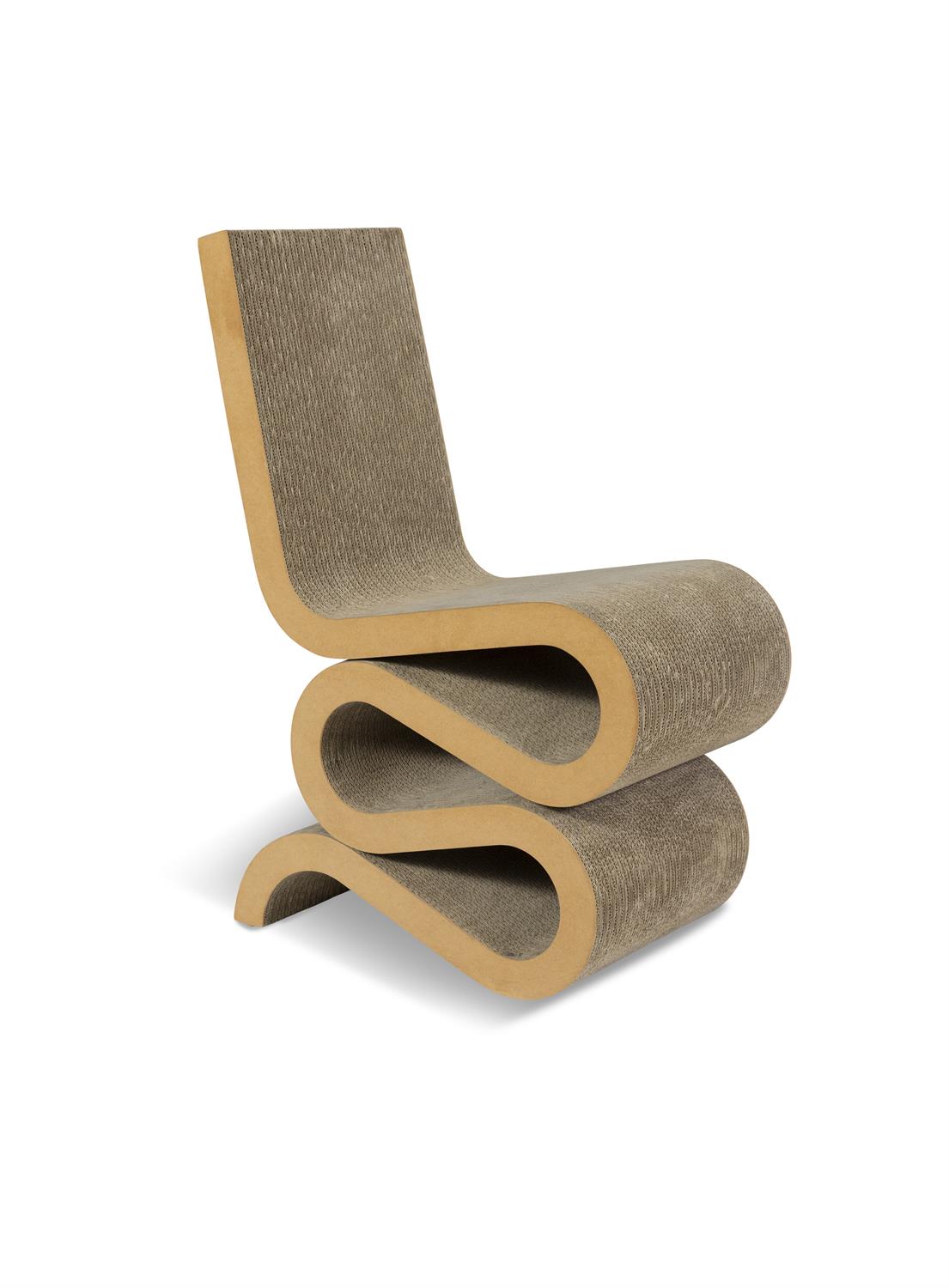 FRANK GEHRY (B. 1929) 'Wiggle' chair by Frank Gehry for Vitra with maker's label. 35.