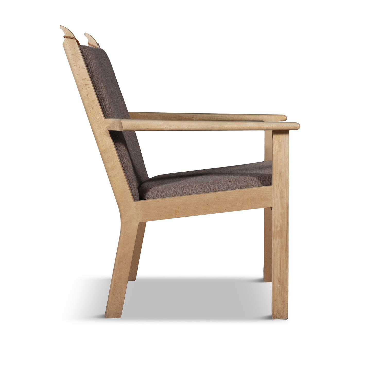 HANS WEGNER (1914 - 2007) A pair of Hans Wegner armchairs and foot-stool for Getama, - Image 8 of 9