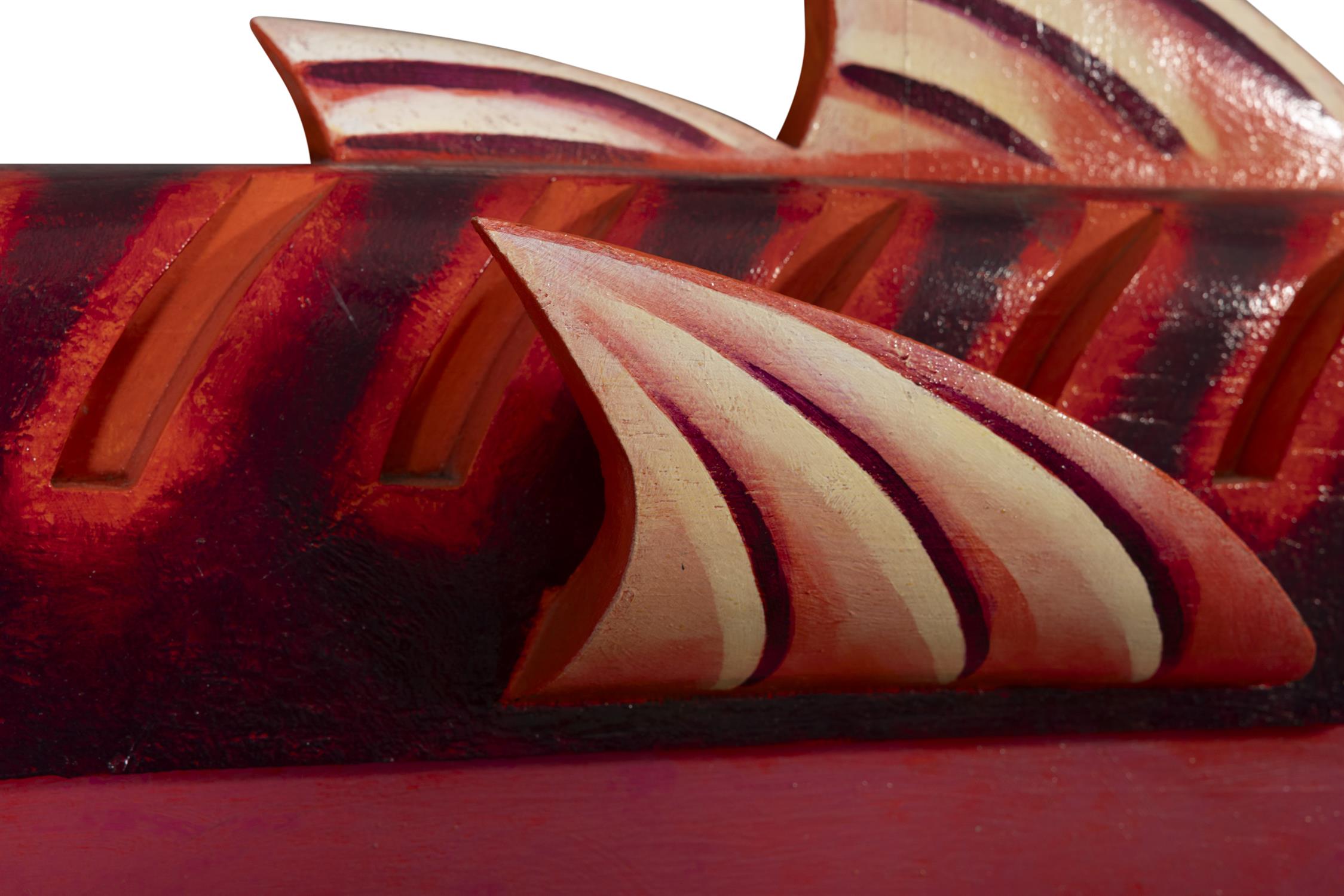 GRAHAM KNUTTEL (1954-2023) Pink Fish Oil on timber, 123 x 48 x 20cm Signed - Image 2 of 4