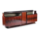 VITTORIO DASSI A rosewood sideboard by Vittorio Dassi. Italy, c.1950. 280 x 56 x 104cm(h)