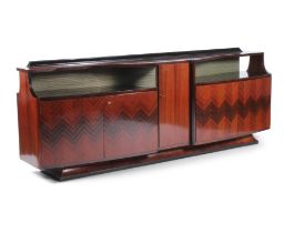 VITTORIO DASSI A rosewood sideboard by Vittorio Dassi. Italy, c.1950. 280 x 56 x 104cm(h)