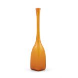 VASE An orange vintage glass vase by Carlo Nason for Moretti & Nason. Italy, c.1960. 45cm(h)