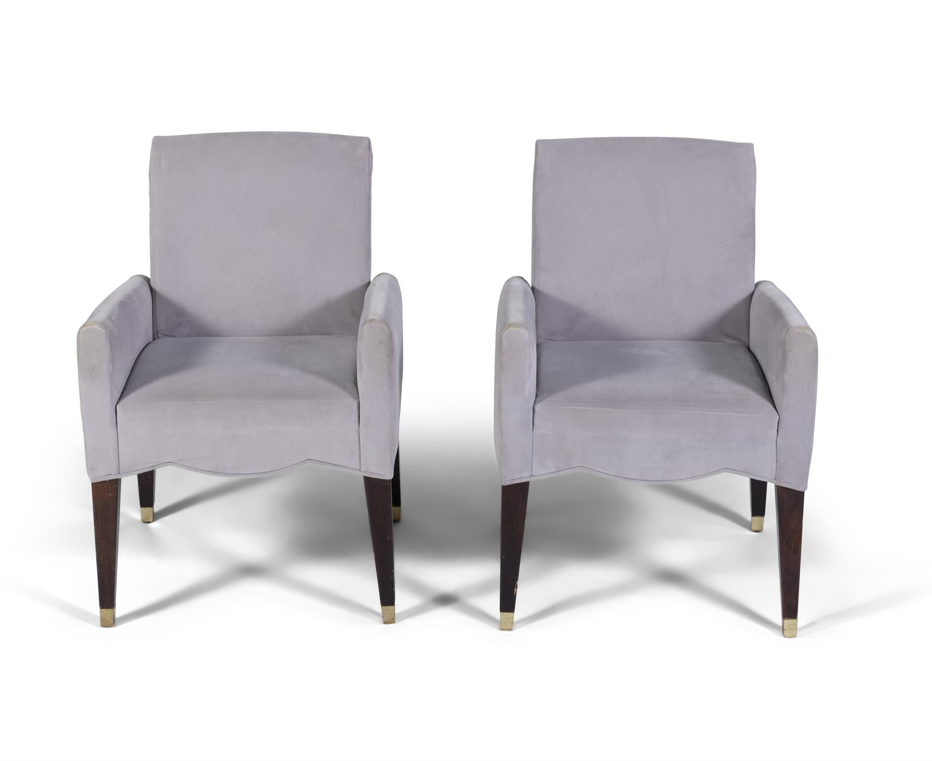 OLIVIER GAGNIERE A pair of 'Cafe Marly' chairs by Olivier Gagniere. Paris, c.1980. - Image 2 of 3