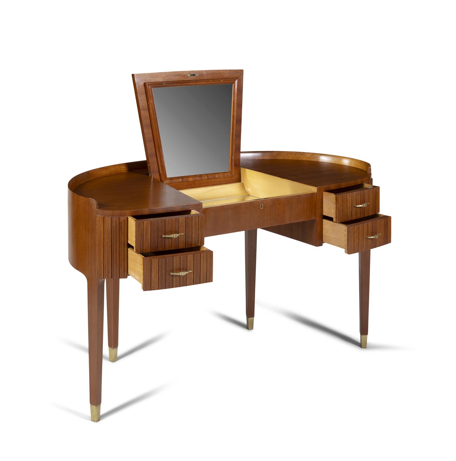 PAOLO BUFFA (1903 - 1970) A mahogany dressing table by Paolo Buffa for Ducrot with maple interior - Image 6 of 10