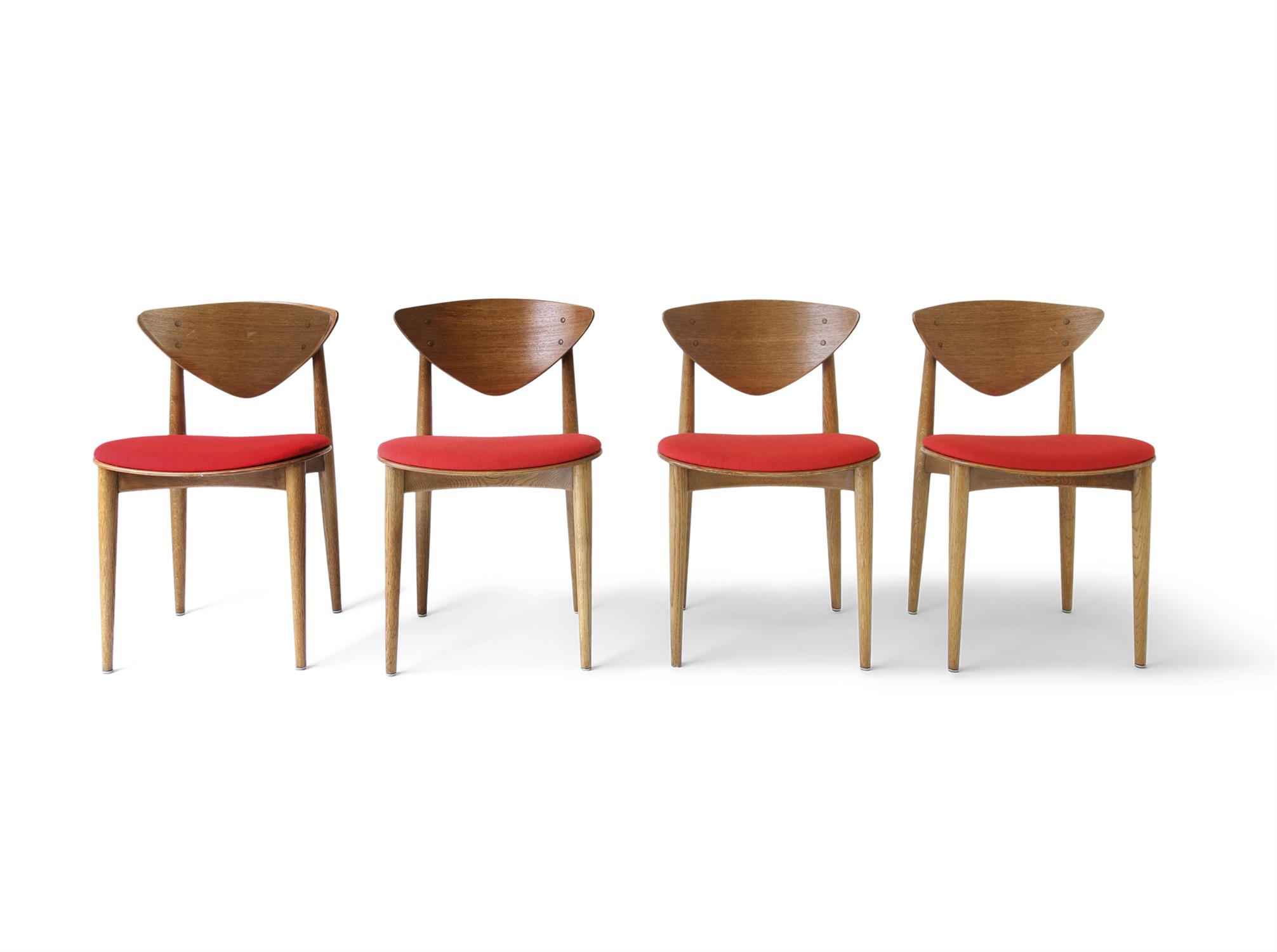 PETER HVIDT AND ORLA MOLGAARD-NIELSEN A set of four dining chairs by Peter Hvidt and Orla - Image 2 of 6