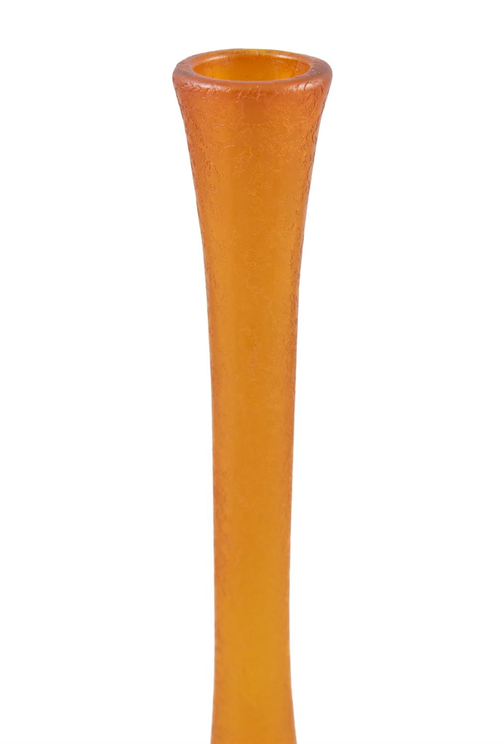 VASE An orange vintage glass vase by Carlo Nason for Moretti & Nason. Italy, c.1960. 45cm(h) - Image 3 of 4