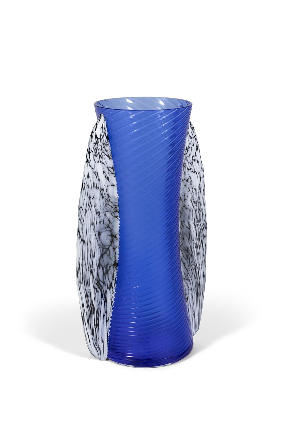 VASE A vintage blue glass vase. Italy. 41.5cm(h) - Image 2 of 4