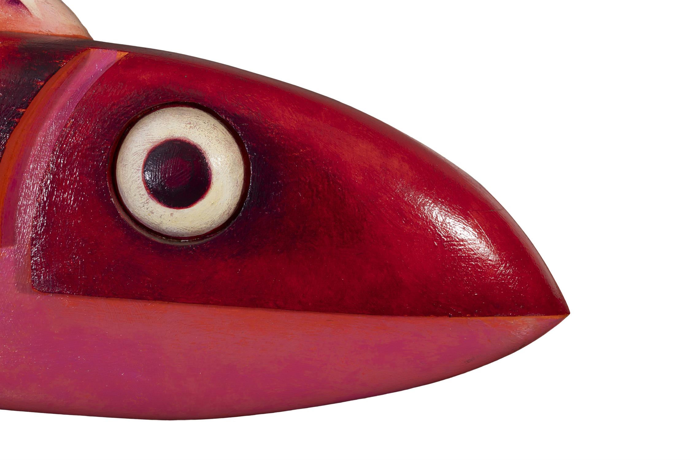 GRAHAM KNUTTEL (1954-2023) Pink Fish Oil on timber, 123 x 48 x 20cm Signed - Image 3 of 4