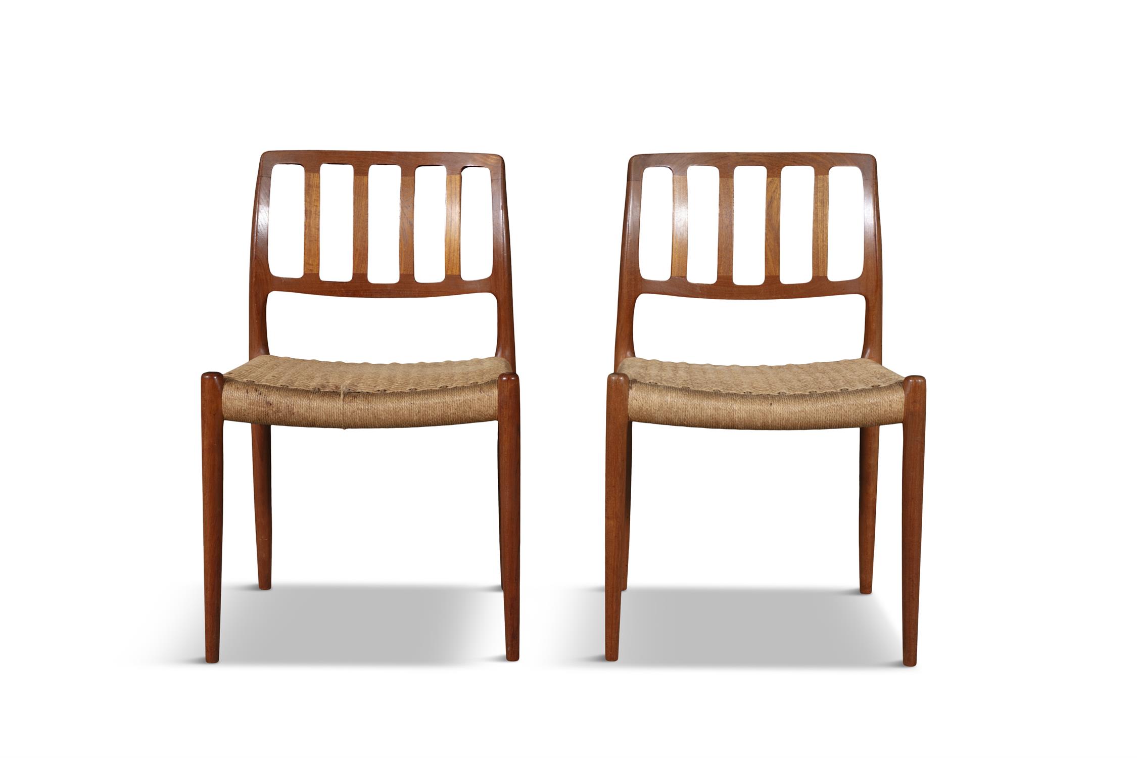 NEILS OTTO MØLLER (1920 - 1982) A set of six cane work dining chairs by Niels Otto Møller. - Image 3 of 5