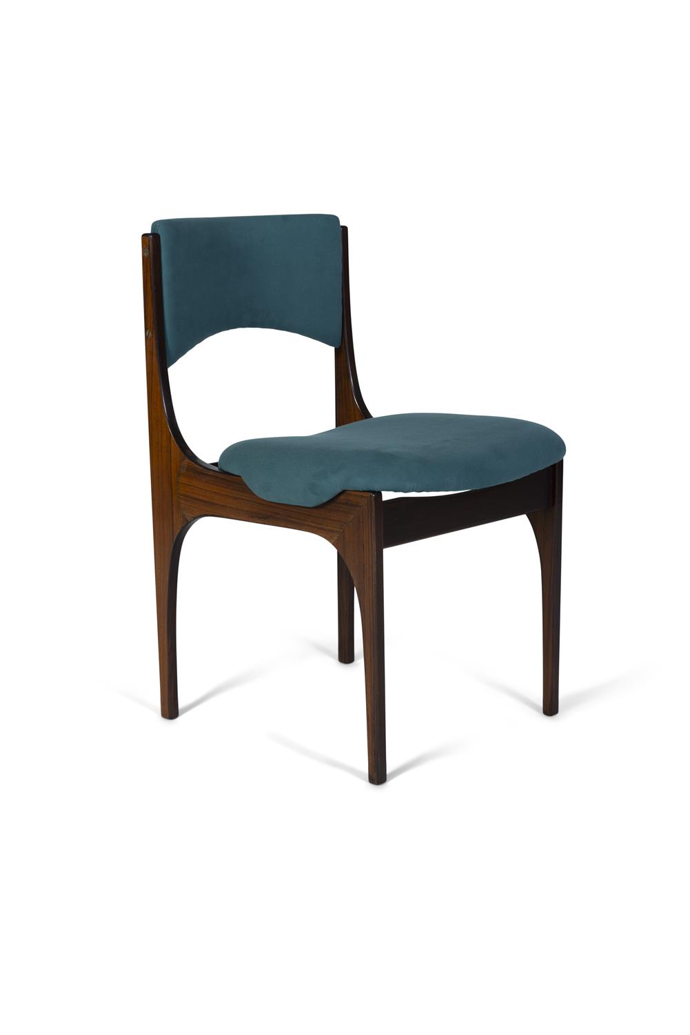 GIUSEPPE GIBELLI A set of six rosewood dining chairs by Giuseppe Gibelli for Sormani. Italy, c. - Image 5 of 7