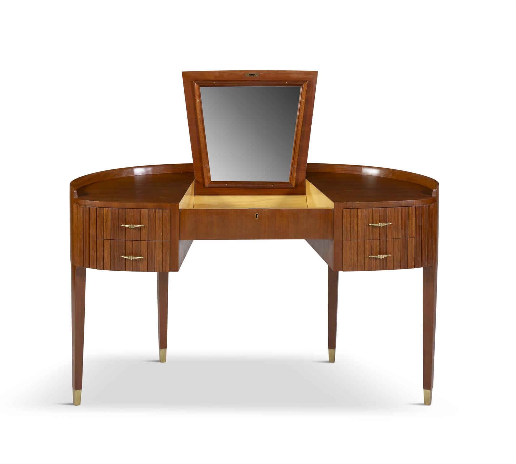 PAOLO BUFFA (1903 - 1970) A mahogany dressing table by Paolo Buffa for Ducrot with maple interior - Image 5 of 10