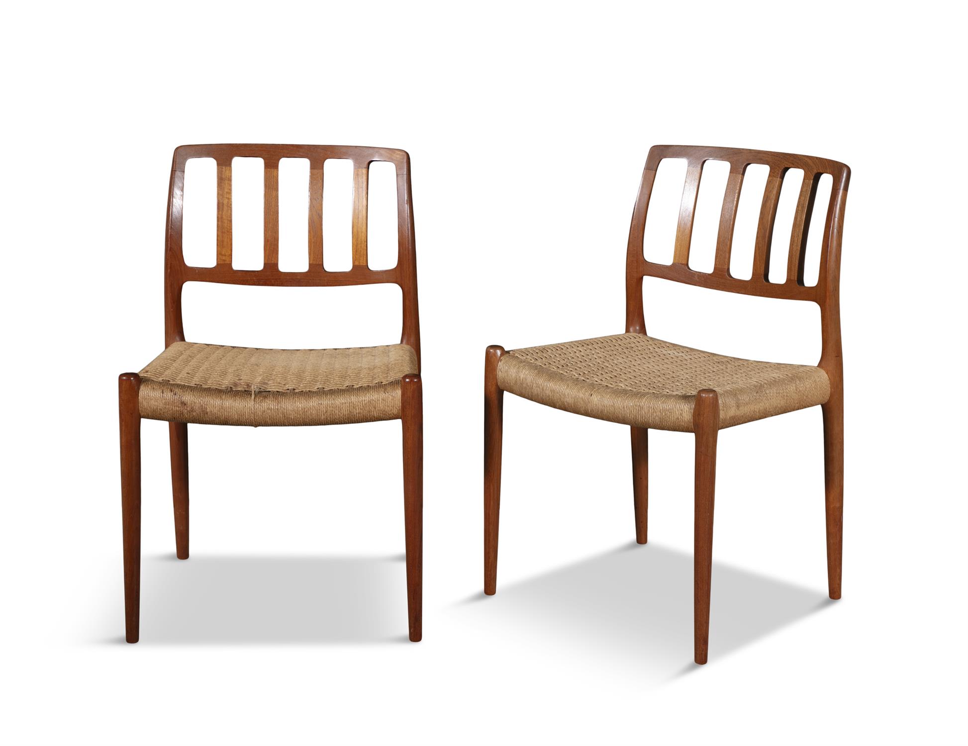 NEILS OTTO MØLLER (1920 - 1982) A set of six cane work dining chairs by Niels Otto Møller. - Image 4 of 5