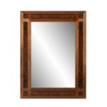 DAVID LINLEY A David Linley Mirror with maker's stamp. 80 x 60cm(h)