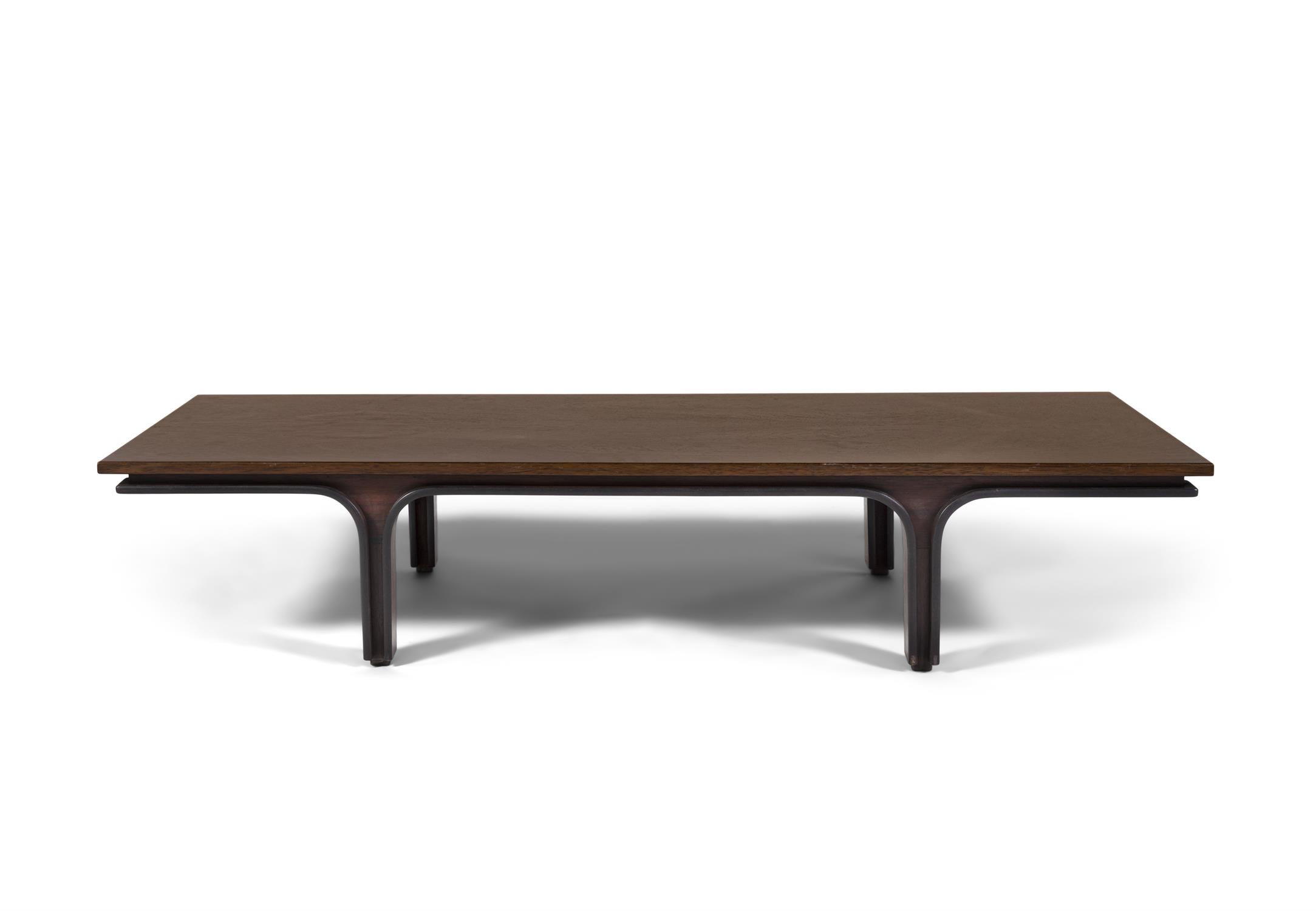 GIANFRANCO FRATTINI (1926 - 2004) A rosewood rectangular coffee table by Gianfranco Frattini for