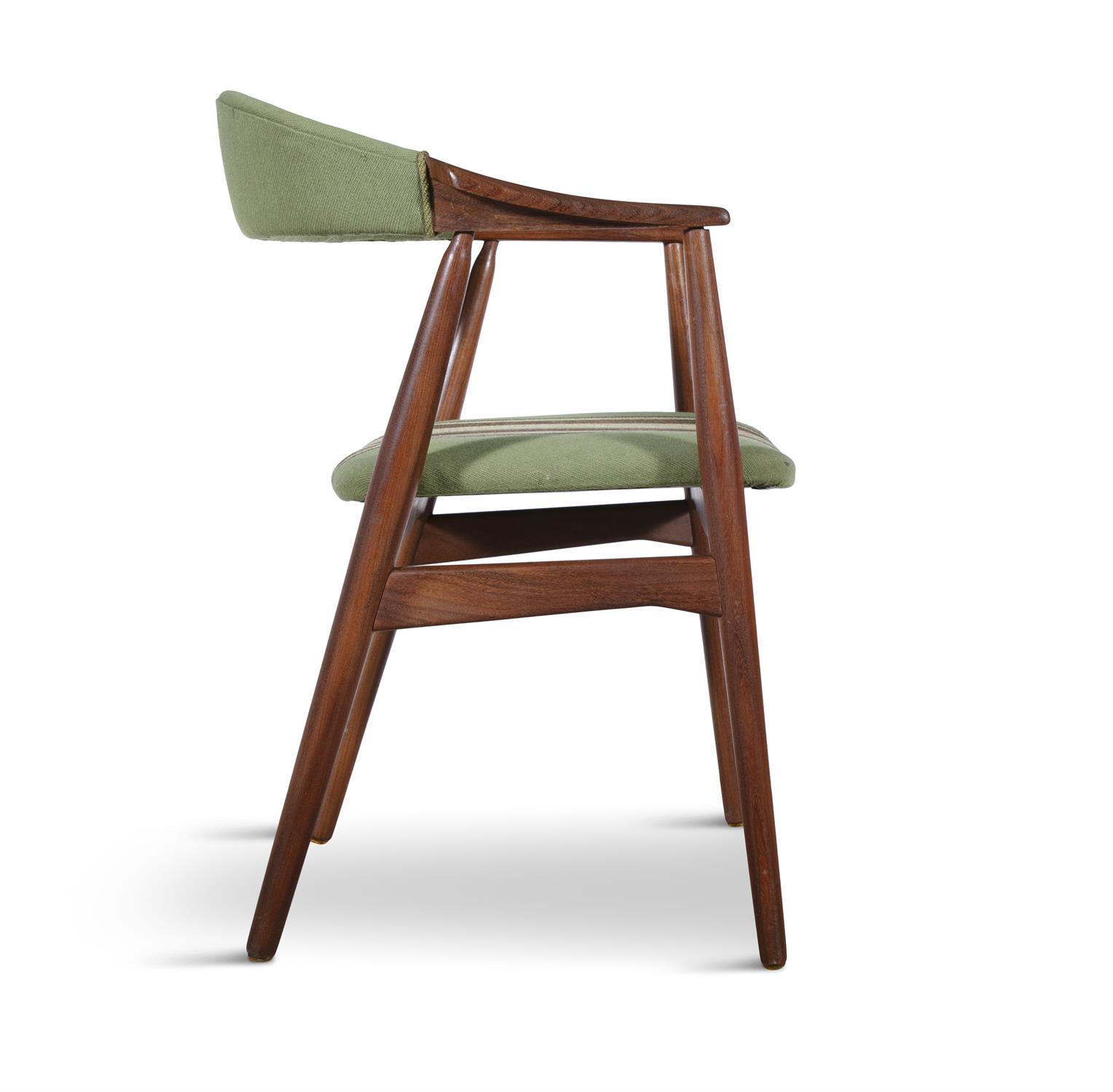 CARVER CHAIR A teak upholstered carver. c.1960. 56 x 53 x 47cm(h); seat 45cm(h) - Image 3 of 5