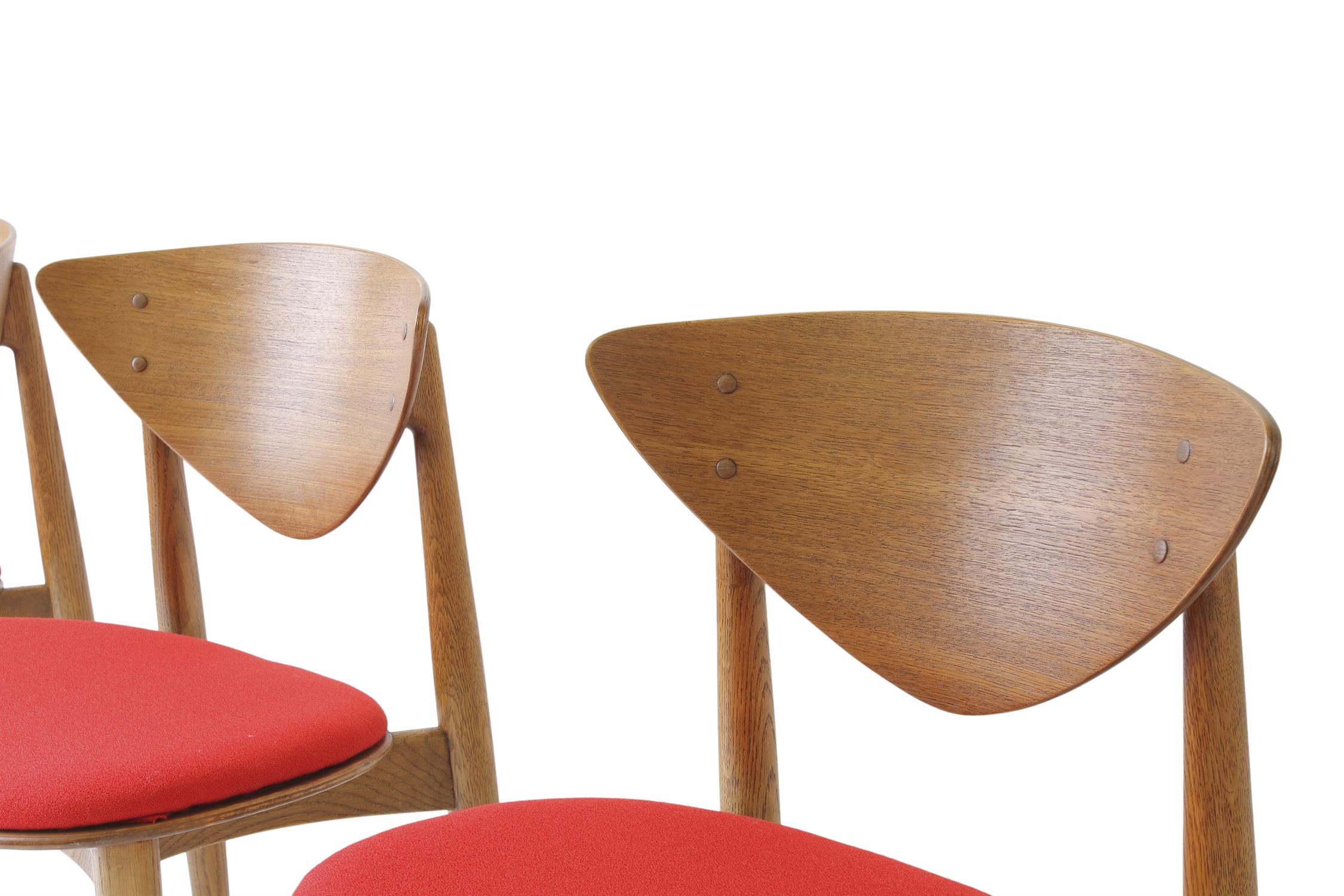 PETER HVIDT AND ORLA MOLGAARD-NIELSEN A set of four dining chairs by Peter Hvidt and Orla - Image 5 of 6