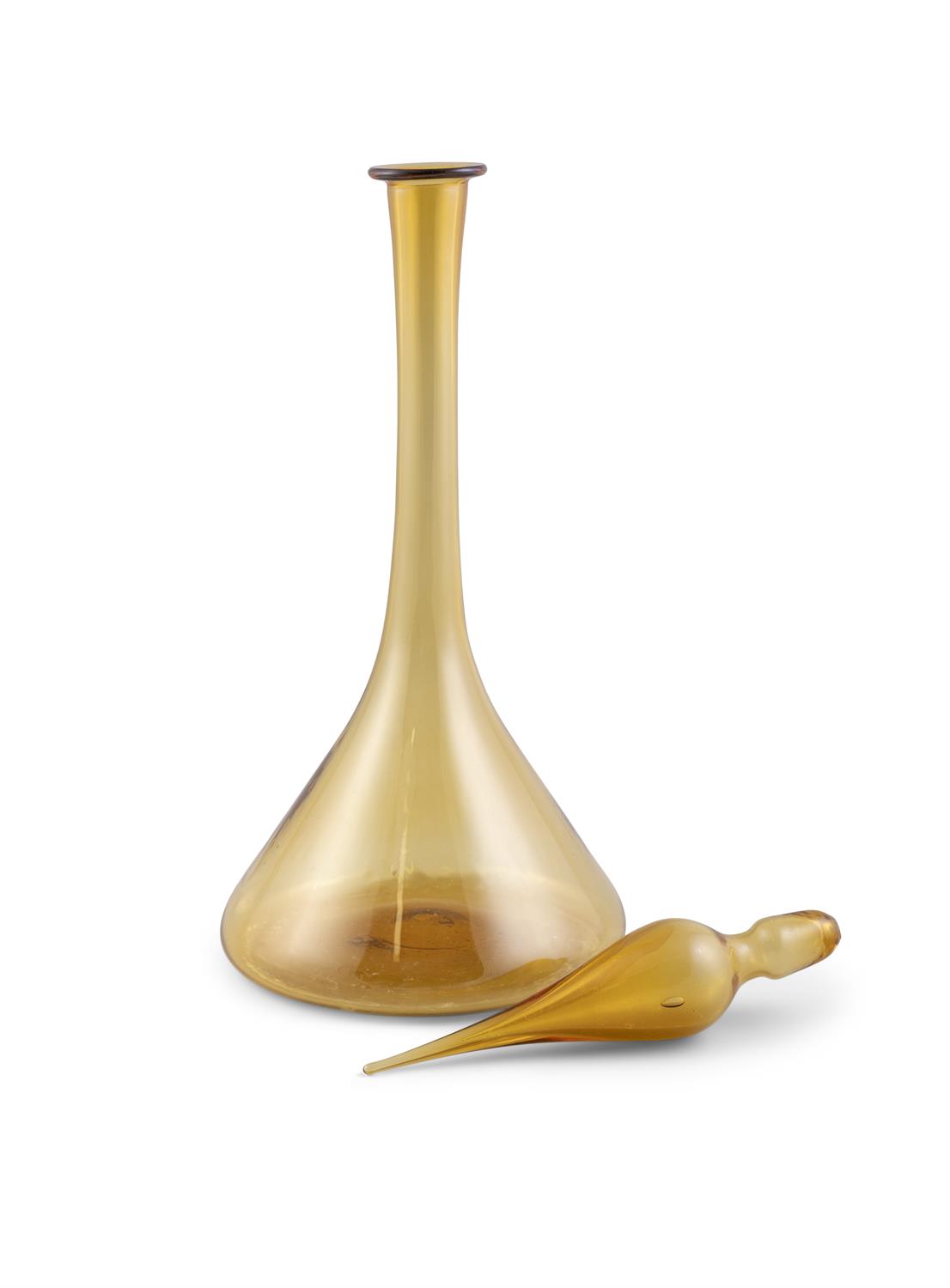 VASE Amber Murano glass vase and stopper. 60.5cm(h) - Bild 2 aus 2