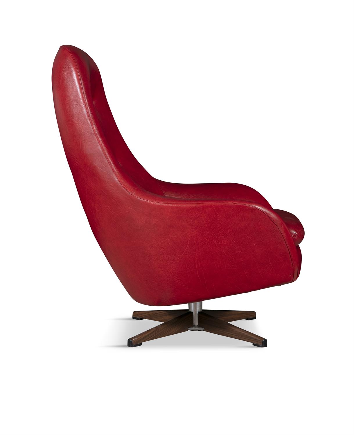 SWEDFURN A swivel armchair by Swedfurn. Sweden, c.1970. 76.5 x 75 x 96cm(h) - Image 3 of 5